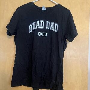 Black Graphic Tee with Bold Lettering